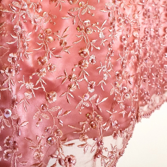 Beaded Lace Boho Blouse - Pink - Picture 3 of 6